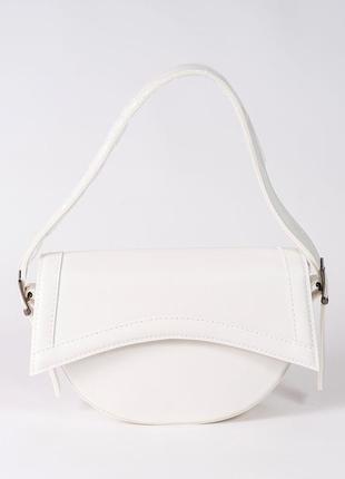 Сумка женская (кросс боди) эко-кожа, белая