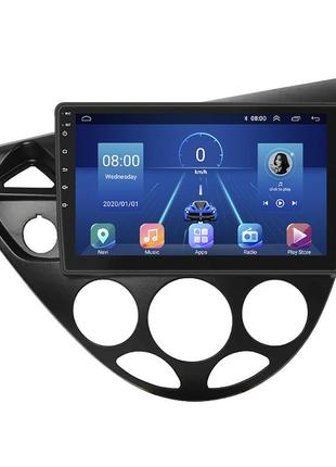 Штатная магнитола lesko для ford focus i (north america) 1999-2004 экран 9" 4/64gb 4g wi-fi gps top