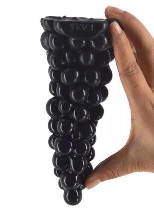 Анальные пробки faak, cиликоновый фаллоимитатор виноград, анальная пробка, дилдо, на...