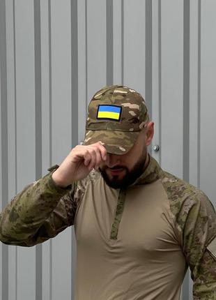 🧢кепка ріп стоп з липучкою та прапором ua🧢