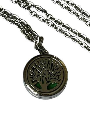 Аромакулон древо жизни вечное дерево + 5 вкладышей в подарок fk059-4-1