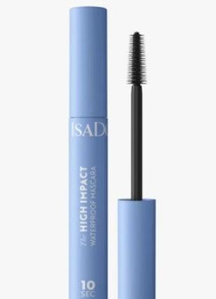 Туш для вій isadora 10 sec high impact volume waterproof 01 black, 9 мл