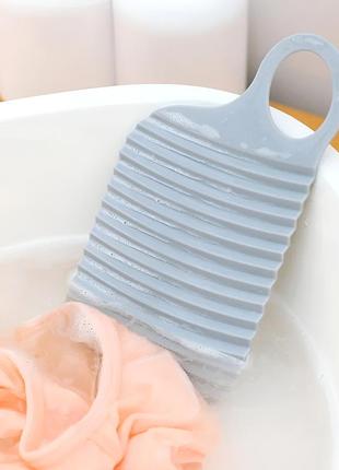 Міні пральна дошка дорожня для ручного прання сіра