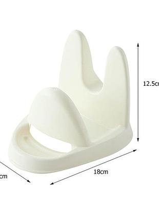 Кухонная подставка сушилка для крышек, поварешек, тарелок и досточек, белая