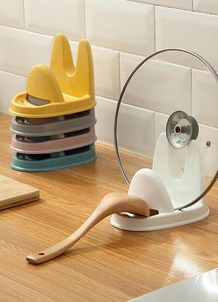 Кухонная подставка сушилка для крышек, поварешек, тарелок и досточек, белая