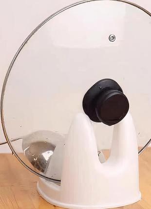 Кухонная подставка сушилка для крышек, поварешек, тарелок и досточек, белая