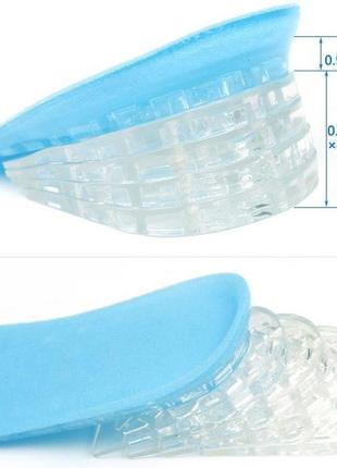 Підп'ятники силіконові, складники 3,5 см, 5 частин (пара)