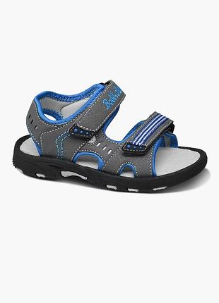 Босоножки сандалии bobbi shoes для мальчиков на липучке