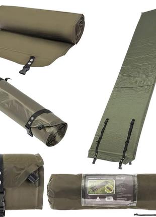 Килимок матрац каремат самонадувний mil-tec 185 х 50см olive 14420001