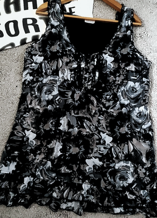 Шефоновая майка туника