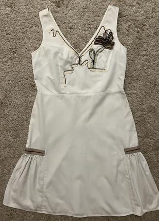 Платье, сарафан moschino cheap & chic оригинал бренд ( фурнитура lampo), cotton размер i44 на размер m,l