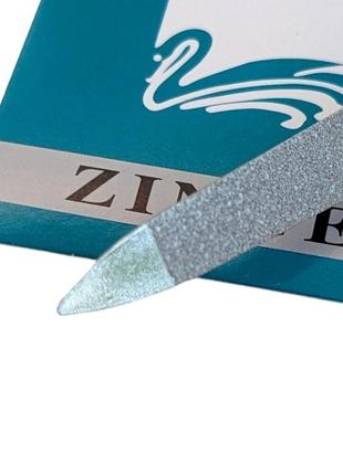 Пилочка маникюрная для ногтей металлическая сапфировое напыление zinger classic 17.5 см