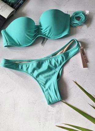 Купальник бандо victoria's secret s m 36 38 34b 75b итсы бикини