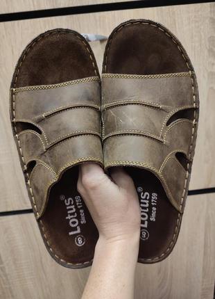 Шльопанці шльопки чоловічі шкіряні