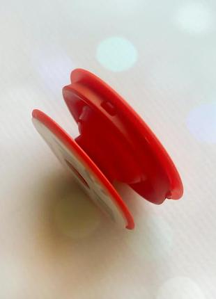 Держатель для смартфона/планшета попсокет popsocket красный :: авокадо и зайчонок (принт 311) 2