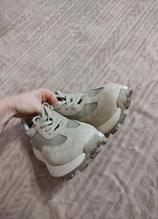 Стильные кроссовки натуральная кожа замша8 фото