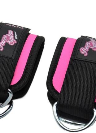 Манжети на щиколотку power system ps-3450  ankle strap gym babe pink5 фото