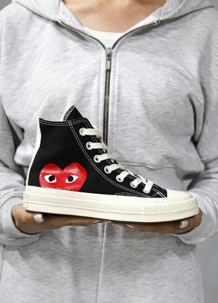 Кеди comme des garcons play x converse