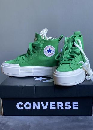 Converse кроссовки зеленые