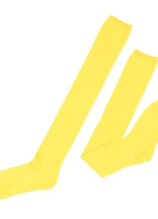 Гольфи заколінки жовті 1025 35-40 розмір яскраві довгі гольфи гетри аніме літні