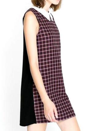 Платье красная клетка zara