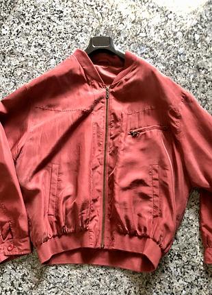 Бомбер шелк