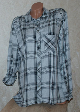 Блуза принтована бренду bonmarche
 /регулируемый рукав/приемная к телу/