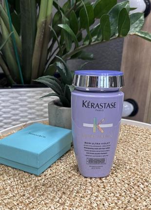 Шампунь против желтизны волос kerastase blond absolu bain ultra-violet shampoo 250 мл
