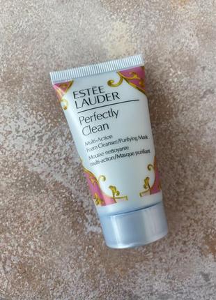 Estée lauder - perfectly clean multi-action foam cleanser/purifying mask - очищающая пенка - маска 2 в 1