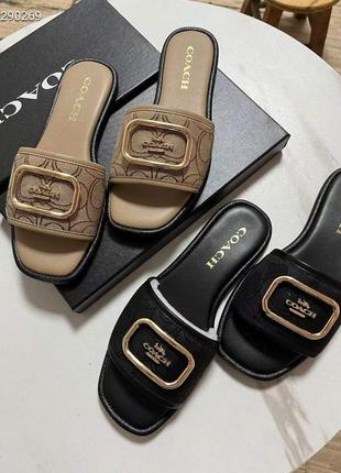 Шльопанці coach шлепанцы