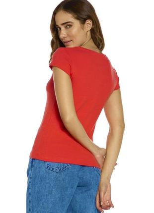 Нова червона футболка жіноча короткий рукав pink daisy