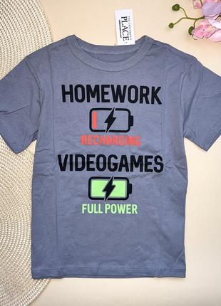 Футболка для мальчика 100% хлопок размер: 4-5 р. бренд: the children’s place