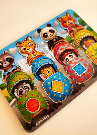 Сортер "мами и детки в тележках" тм ань-янь