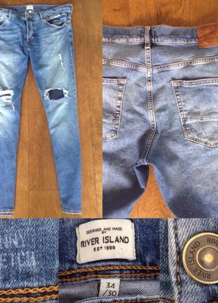 Джинсы river island (оригинал) р. 34