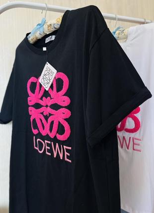 Чорна футболка loewe7 фото