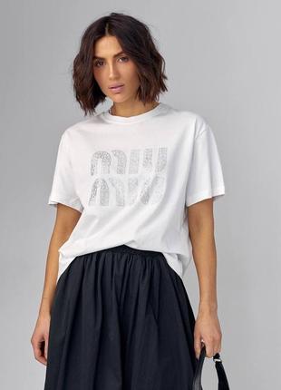 Футболка з камінчиками