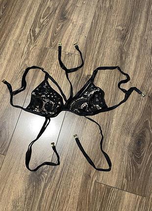 Кружевной бюстгальтер на завязках как victoria secret