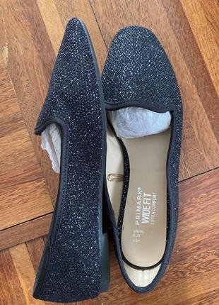 Новые туфли лодочки лоферы primark wide fit extra comfort 38ap 🇬🇧