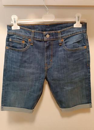 Мужские джинсовые шорты levis 512 w30/l30 оригинал