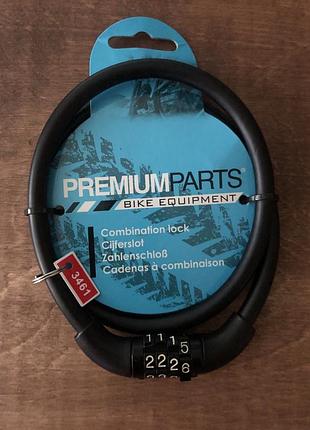 Кодовый велосипедный замок premiumparts bike equipment. новый.