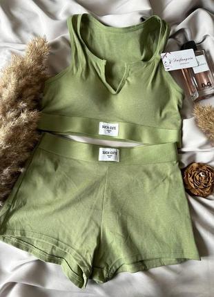 Комплект спортивний жіночої нижньої білизни на чашку в/с