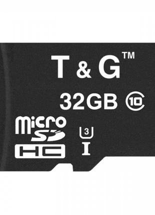 Картка пам'яті t&g micro sdhc 32gb uhs-3 10 class чорний