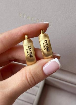 Сережки в стилі celine
