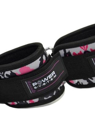 Манжети на щиколотку power system ps-3470 ankle strap camo pink/black5 фото