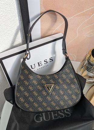 Сумка guess хобо містка коричневий