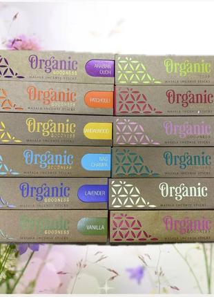 Набор индийских натуральных благовоний organic goodness masala (12 упаковок)