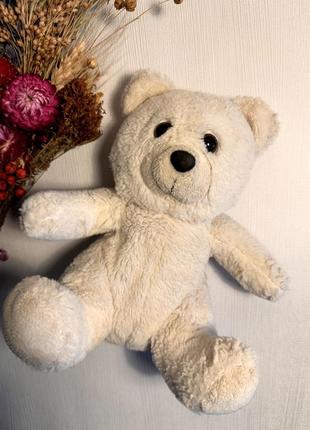 Детская игрушка белый медведь бу, мишка детский плюшевый белый6 фото