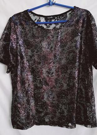 Красивая кружевная блузка simply be, германия, разм. 52/54