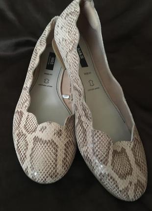 Шкіряні туфельки-великий розмір