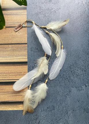 Повязка с перьями на голову